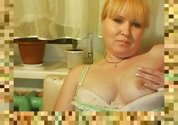 masturbarsi, orgasmi, russe, maturi, videocamera, voyeur, bionde