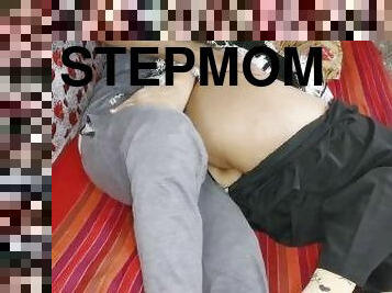 Blonde StepMom Shows Her Body to her Stepson