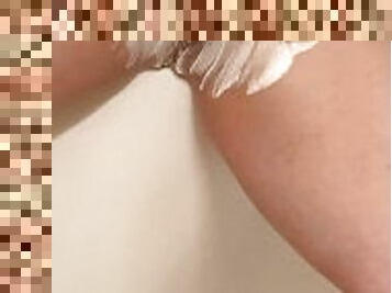 Shaving in the shower makes me so horny…solo masturbation