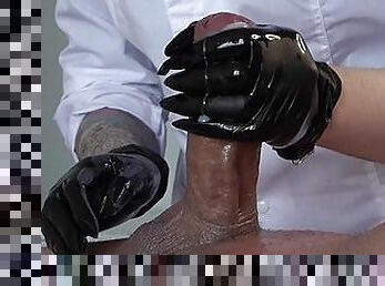 LATEX GLOVES HANDJOB