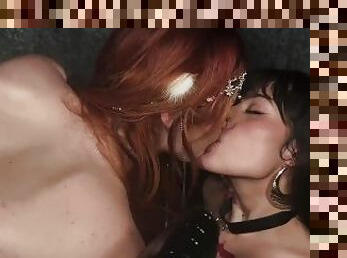 VALERIA MARS and ELLY CLUTCH cosplay VAMPIRELLA and RED SONJA in DELETED ONLYFANS SCENE - *BANNED FR