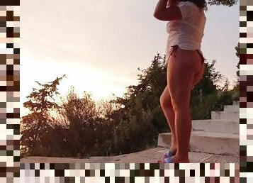 baignade, poilue, orgasme, pisser, public, chatte-pussy, giclée, amateur, kinky, douche