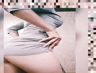 mastubasi, orgasme, amatir, permainan-jari, cantik, menggoda