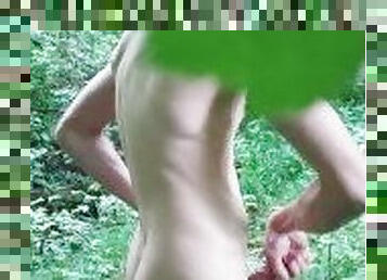 masturbation, en-plein-air, public, amateur, ejaculation-sur-le-corps, ados, gay, branlette, secousses, jeune-18