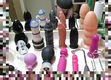 extremo, grande, amador, anal, brinquedo, dildo, fetiche, sozinho, realidade