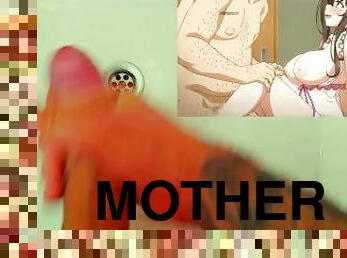 peldēšanās, masturbācija-masturbation, amatieris, spermasizšāviens, anime, hentai, māte-mother