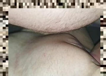 vagina-pussy, amatir, buatan-rumah, creampie-ejakulasi-di-dalam-vagina-atau-anus-dan-keluarnya-tetesan-sperma, pasangan, sudut-pandang, pacar-perempuan, sperma, basah, penis