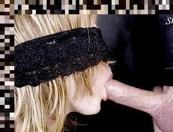 A blowjob closeup enjoying swallowing his sweet cum 4K- Sheila Moore