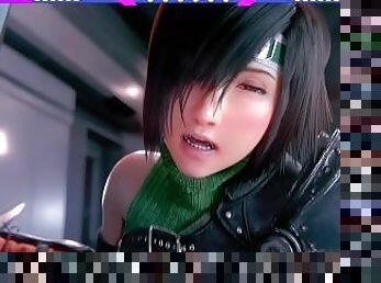 Yuffie final fantasy fucked cumshot small pussy 60fps