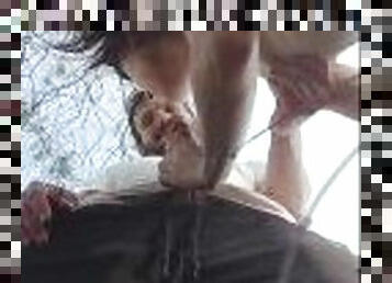 posisi-seks-doggy-style, di-tempat-terbuka, umum, amatir, blowjob-seks-dengan-mengisap-penis, upskirt-bagian-dalam-rok, normal, ditindik, kecil-mungil, hutan