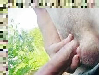 en-plein-air, public, amateur, mature, ejaculation-sur-le-corps, énorme-bite, gay, solo, bite