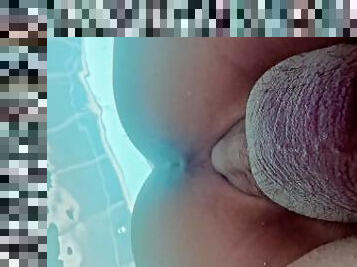 He fucked me so hard in the pool that I came twice. Intense female orgasm, underwater love