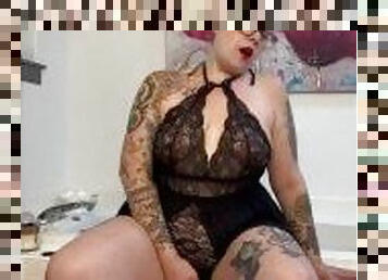 masturbation, orgasm, milf, leksak, mamma, svart, bbw, pov, sprut, fetisch