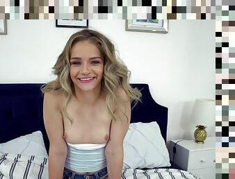 Perky Tits 18yo Blonde Scarlett Fall - Talking About Sex POV Rough hardcore