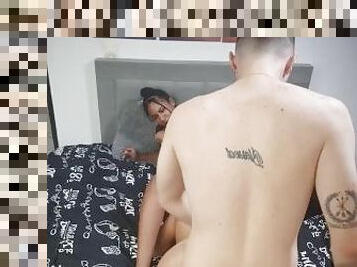 This pair are my neighbors, they come only to be fucked hard in a threesome