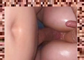 esposa, amateur, anal, maduro, juguete, pareja, doble, penetración