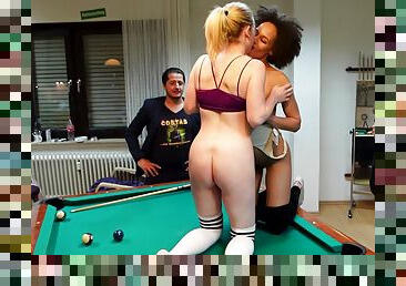 Cum Everywhere!! Billiard Evening Escalates Into Ultra Perverse Sperm Orgies Gangbang!