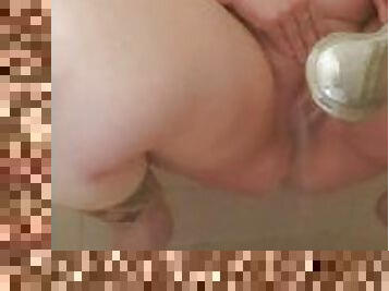 mandi, pelancapan, syahwat, muncrat, amateur, alat-mainan, comel-cute, mandi-shower, solo, tatu