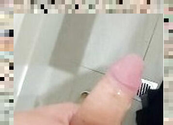 masturbation, amateur, ejaculation-sur-le-corps, ados, ejaculation, toilette, solo