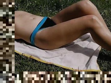 cul, en-plein-air, amateur, milf, maman, pieds, fantaisie, fétiche, trou-du-cul, brunette