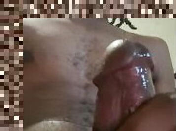 énorme, masturbation, amateur, mature, ejaculation-sur-le-corps, ébène, énorme-bite, black, ejaculation, solo