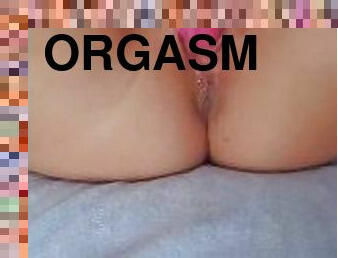 orgasme, fisse-pussy, sprøjte, kone, amatør, milf, fransk, synsvinkel, første-gang, blond