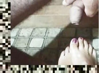 masturbation, amateur, babes, ejaculation-sur-le-corps, pieds, italien