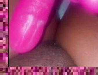 Cum’N on a pink dildo