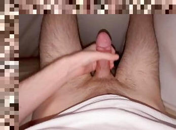 POV Taking Care of My Morning Wood Under the Sheets
