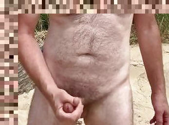 papa, poilue, énorme, masturbation, nudiste, public, amateur, ejaculation-sur-le-corps, énorme-bite, gay