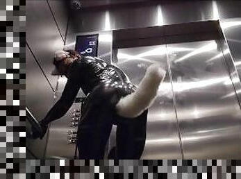 Kitty Gets Risky Going Into the Public Elevator Preview