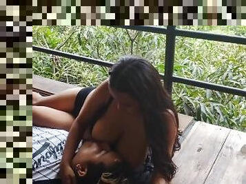 teta-grande, mamilos, orgasmo, mulher-madura, leite, hotel, lactação, chupando