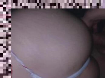 Girl +18 loves cock before getting fucked with dental floss in her open ass