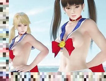 Dead or Alive Xtreme Venus Vacation Amy & Leifang Sailor Moon Swimsuit Nude Mod Fanservice Appreciat