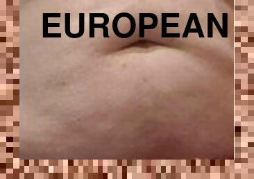 fett, immens, masturbieren, junge, fett-mutti, chubby, europäische, euro, rasiert, glied