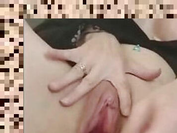 clito, masturbation, orgasme, lesbienne, milf, gode, espagnol