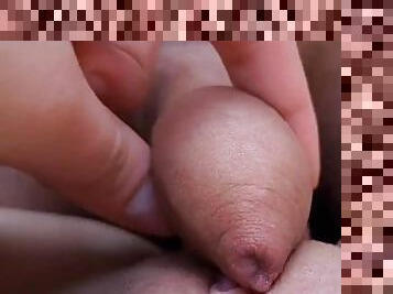 klitoris, orgazam, pička-pussy, amaterski, japanci, mokri, kurac