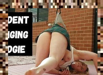 Student Hanging Wedgie funny blonde teen