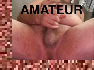 masturbation, amateur, ejaculation-sur-le-corps, énorme-bite, gay, joufflue, secousses, ejaculation, solo, bite