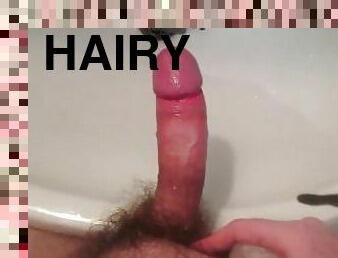 jerking off with tenga egg in bathroom cumshot compilation (hairy cock cumshot)