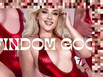 Red Shiny Bikini Worship Findom Tit Worship Goon JOI