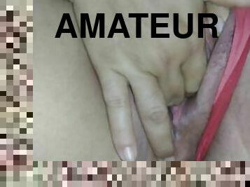 cul, masturbation, orgasme, amateur, milf, belle-femme-ronde, belle, vagin