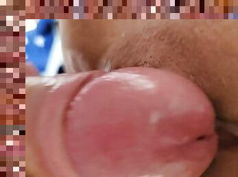 Best closeup pussy fuck - Slow motion penetrations. Filled the pussy with cum and pushed it inside