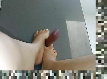 masturbation, amateur, jouet, latina, branlette, pieds, gode, fétiche, solo, réalité