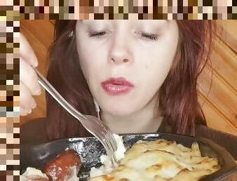 asmr mukbang feederism gratin savoyard