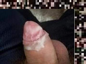 my cock covered in cum ????