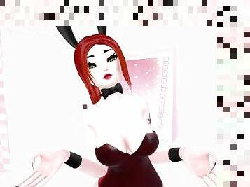 CherryErosXoXo VR Bunny Girl Slutty Funny Clip from Bunny Girl Tease Massage Livestream