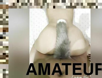 amatör, anal, leksak, pov, första-gången, rumpa-butt, brunett