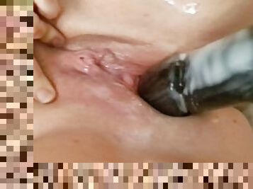 gros-nichons, masturbation, chatte-pussy, giclée, amateur, milf, jouet, hardcore, maman, ejaculation-interne