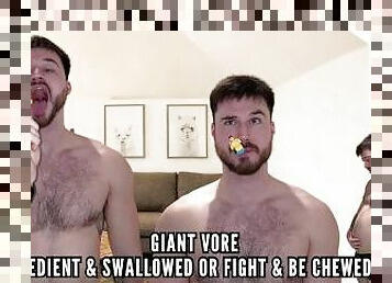 Giant vore - obiediant & swallowed or fight & be crushed